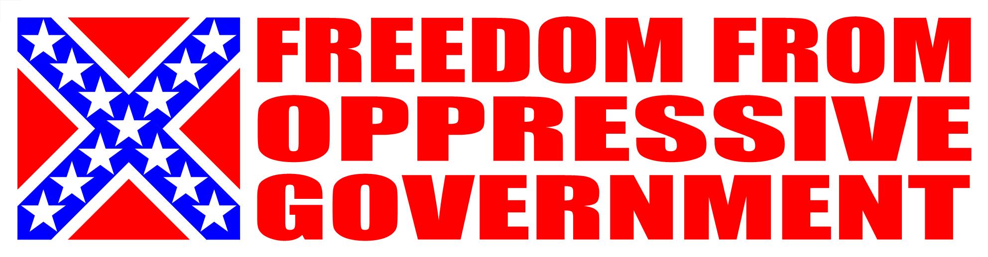 Freedom From Oppressive Government Sticker